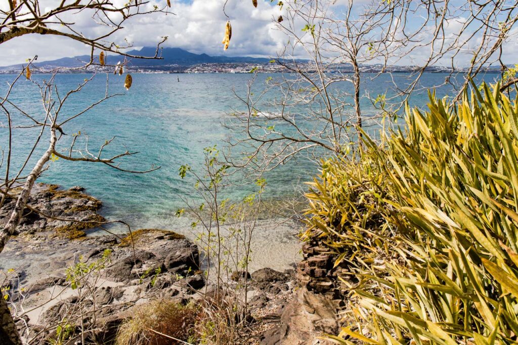 View to Fort-de-France from a small fort in La Pointe du Bout - Les Trois Ilets, Martinique, FWI