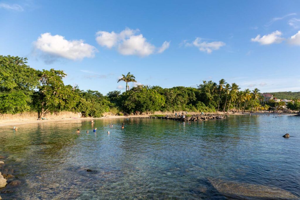 11 SEP 2019 - Les Trois-Ilets, Martinique, FWI - Caribbean beach in La Pointe du Bout